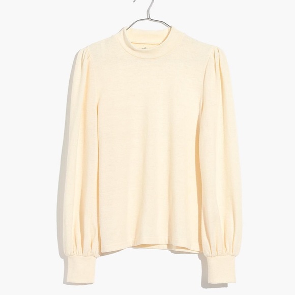 Madewell Sweaters - Madewell Puff Sleeve Mock Neck Top